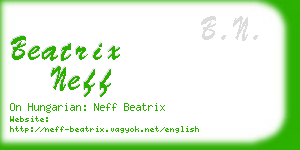 beatrix neff business card